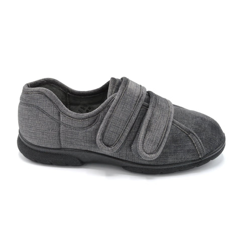 Db Hamilton - Mens Extra WIde Slipper With Dual Velcro Close Strap