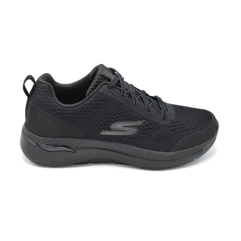 Skechers Go Walk Idyllic Black Wide Fit Trendy Trainer