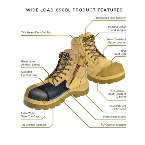 Wide Fitting Safety Boot Product Features