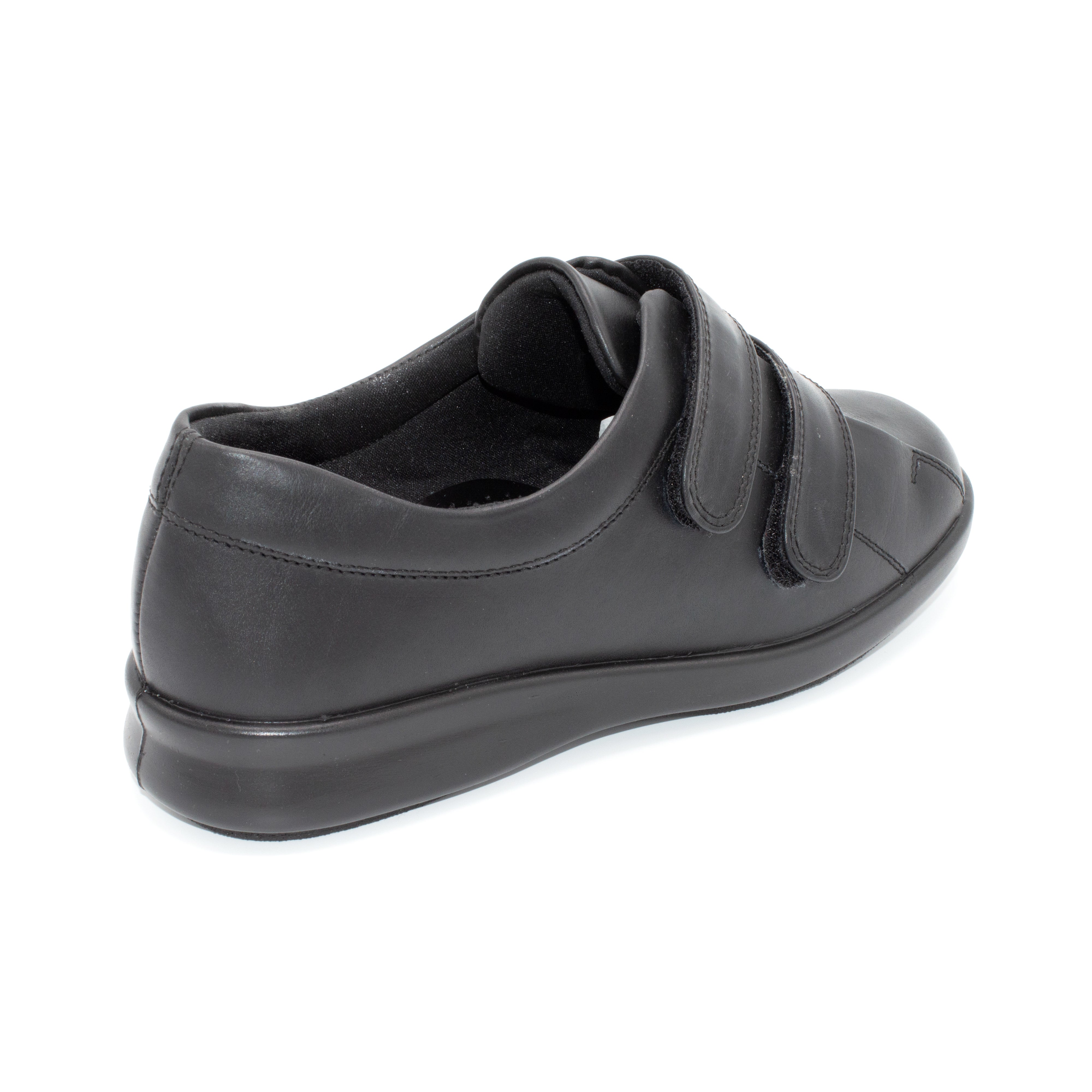 DB Fife/ Exmoor - Ladies Wide Fit Velcro Close Shoe - 4E Fitting - Bla —  Wide Shoes