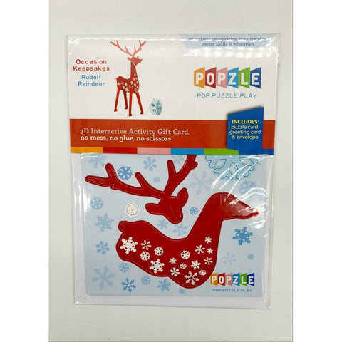 3D Christmas Keepsake Card - Reindeer-Nook & Cranny Gift Store-2019 National Gift Store Of The Year-Ireland-Gift Shop