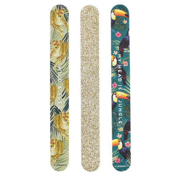 Set of 3 Nail Files - 'Be Wild' theme-Nook & Cranny Gift Store-2019 National Gift Store Of The Year-Ireland-Gift Shop