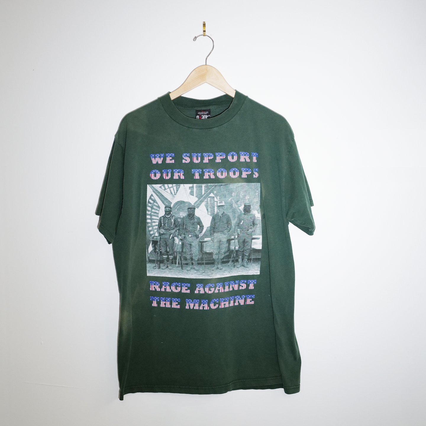 90s Rage Against The Machines “We Support our Troops” Tee – The