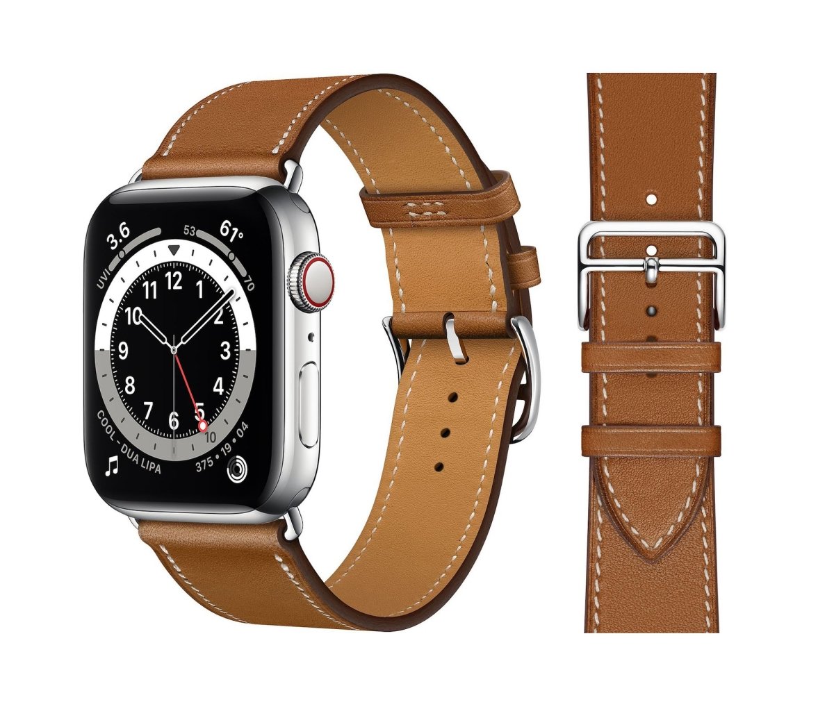 Genuine Leather Bands For Apple Watch 6/SE/5/4/3/2/1 Supreme Strap ...