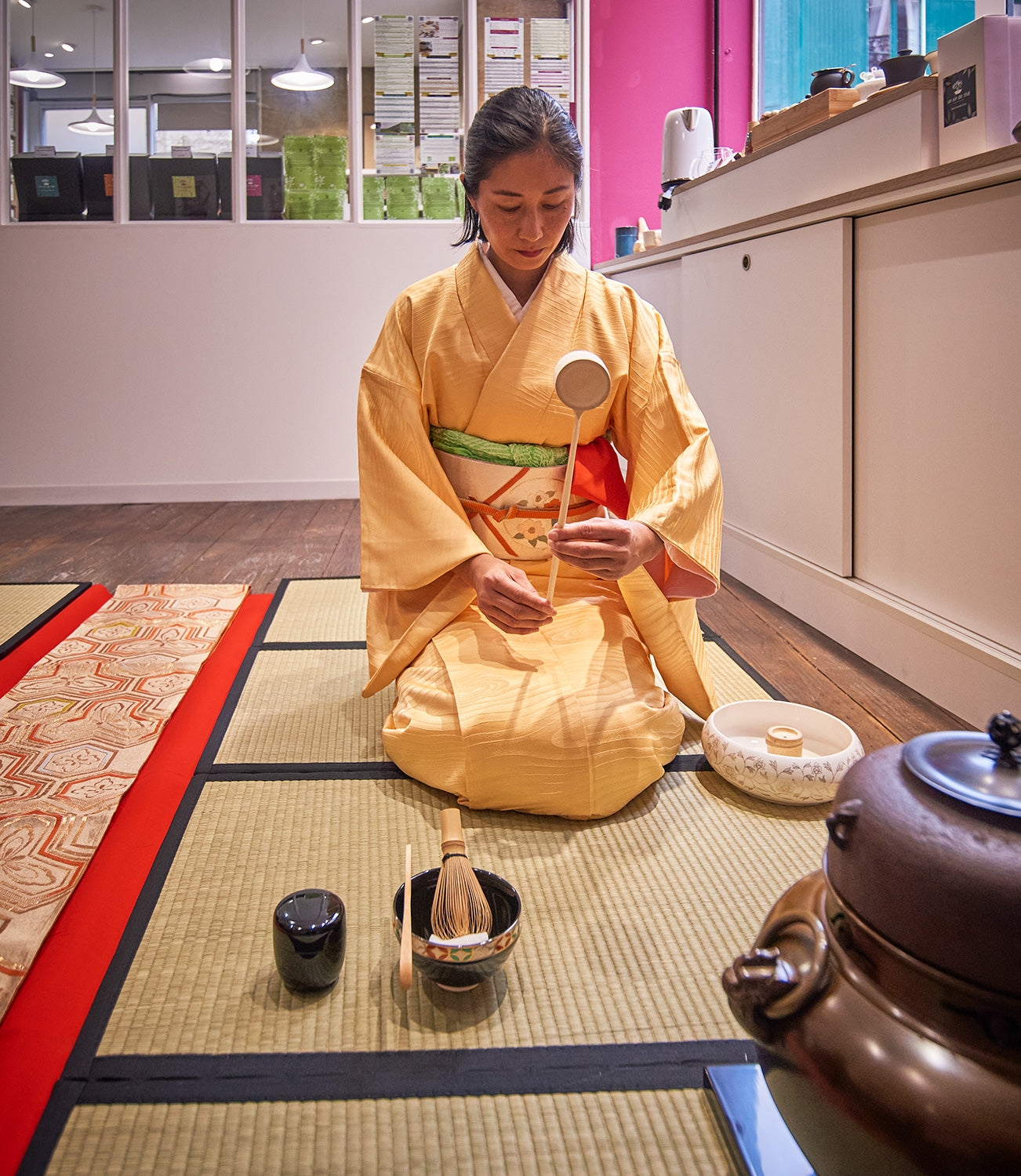 cérémonie traditionnelle japonaise à Bordeaux