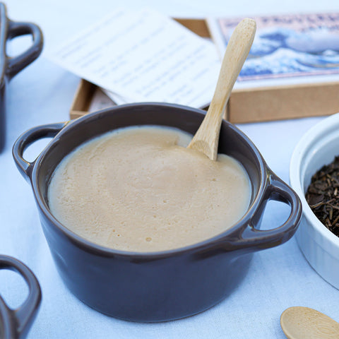 Crème au thé Hojicha, un dessert simple et surprenant