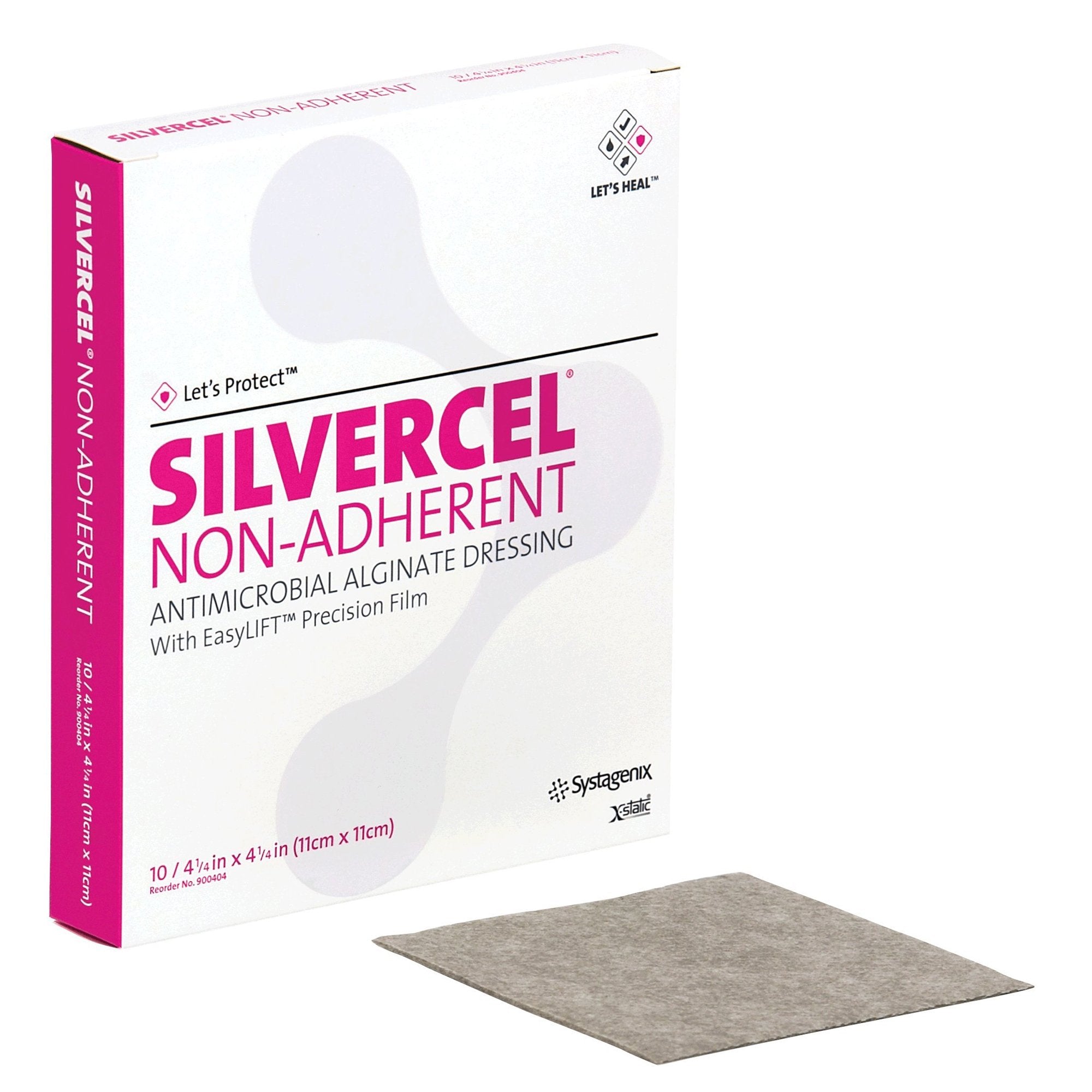  Silver Alginate Dressing - 3M Silvercel Non-Adherent Square Sterile