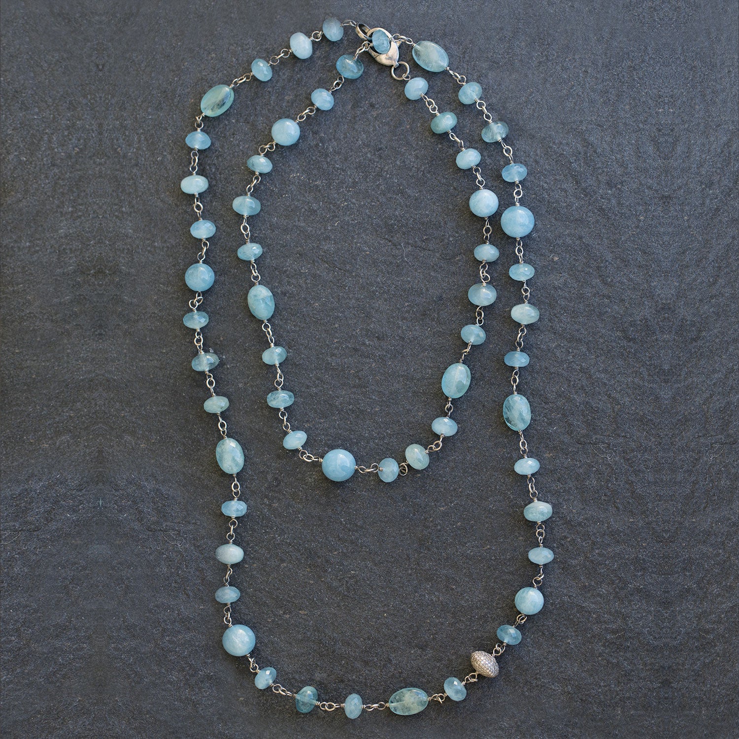 Mixed Cut Aquamarine Necklace – Sheryl Lowe