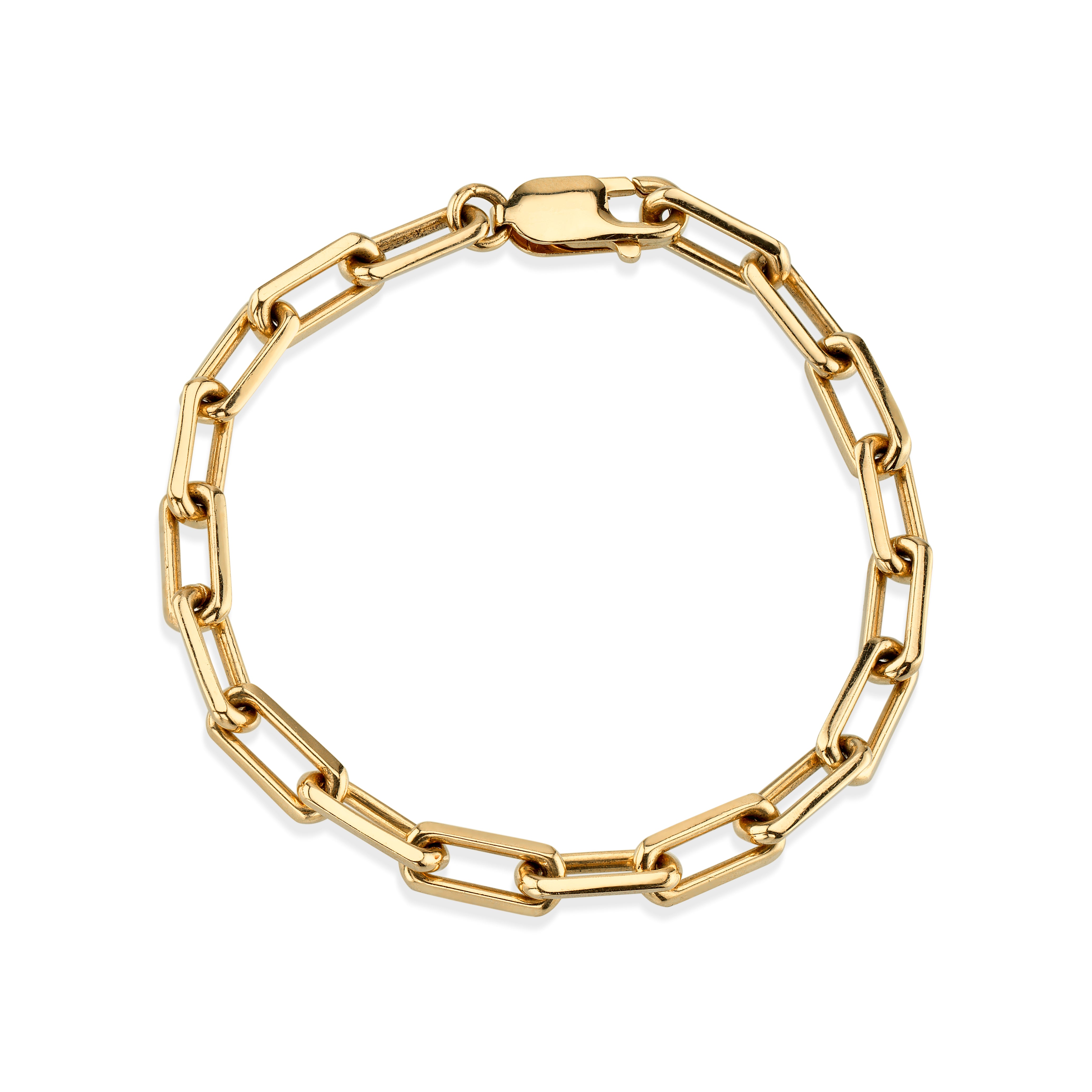 14K Gold Long Link Chain Bracelet – Sheryl Lowe