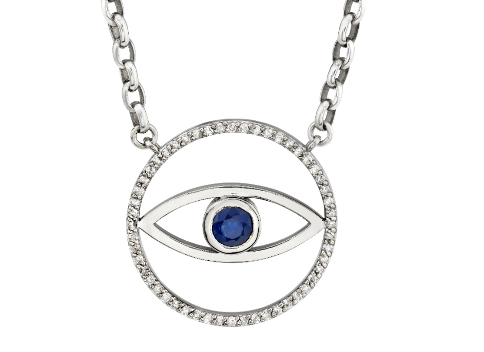 Evil Eye Pendant Chain Necklace – Sheryl Lowe