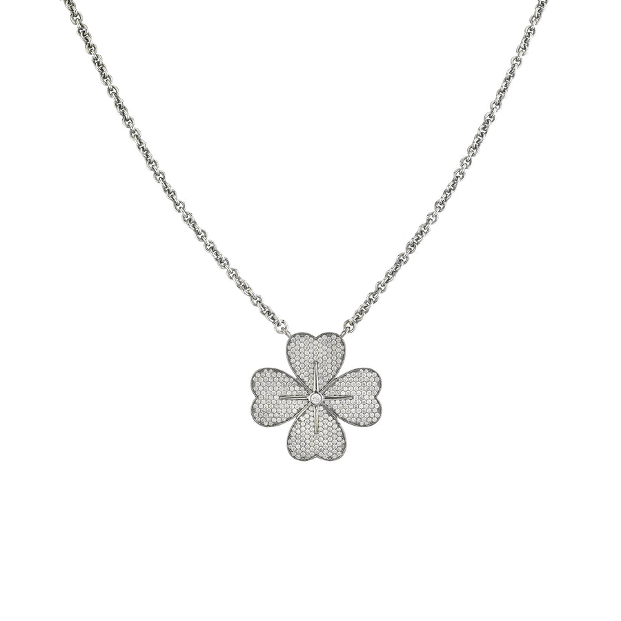 Cable Chain Large Clover Necklace – Sheryl Lowe