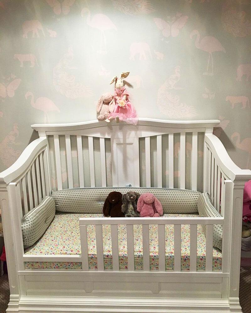 Solid Wood Baby Crib - Romina Furniture