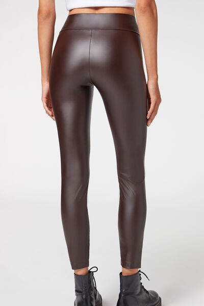 Coated Skinny Sailor Leggings with Buttons - Calzedonia