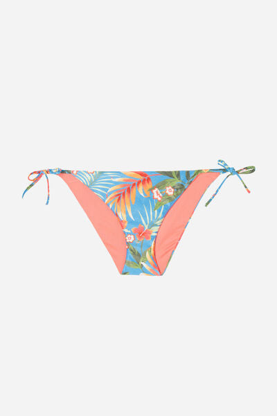 Coral Pattern Tie Bikini Bottoms Bali - Calzedonia