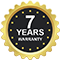 7 years warranty