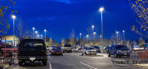 5000K LED lights for exterior parking lots 