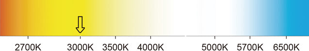 3000K color temperature