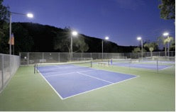 LED Area light for tennis courts