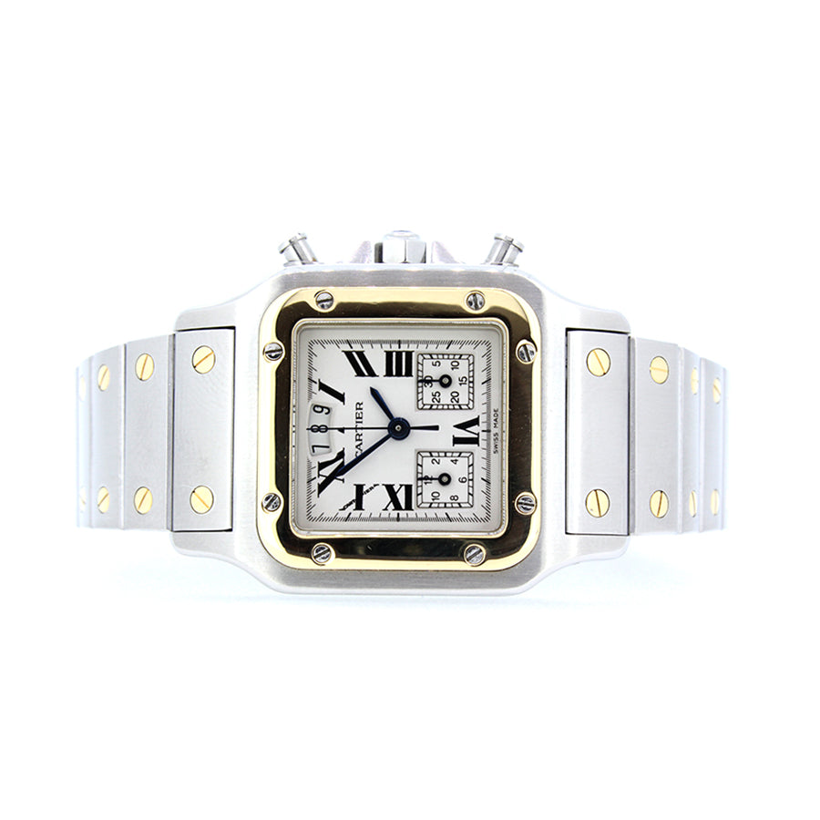 cartier santos chronograph quartz