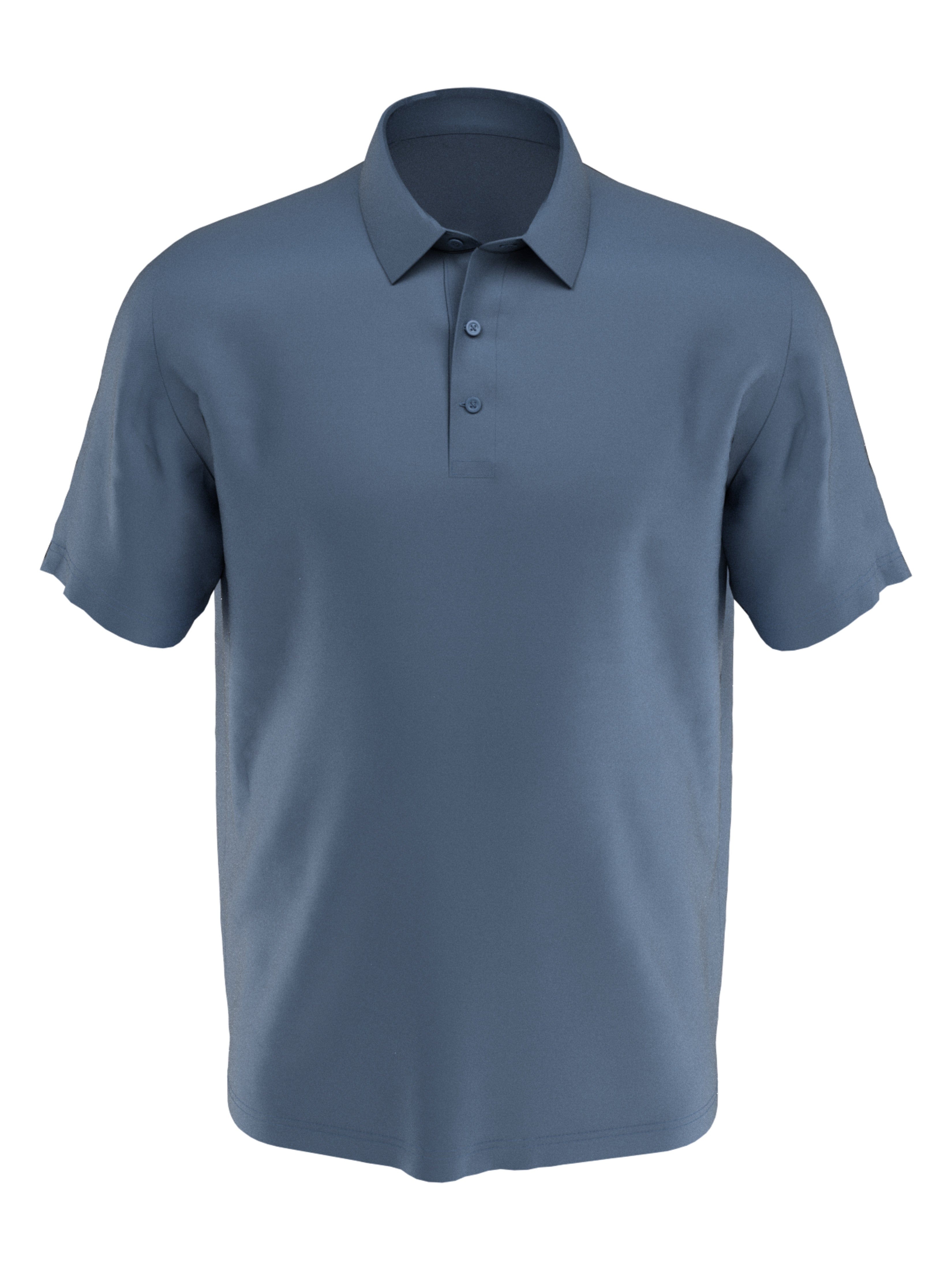Callaway Apparel Mens Big & Tall Solid Swing Tech Golf Polo Shirt, Size 5XLT, Blue Horizon, Polyester/Elastane | Golf Apparel Shop
