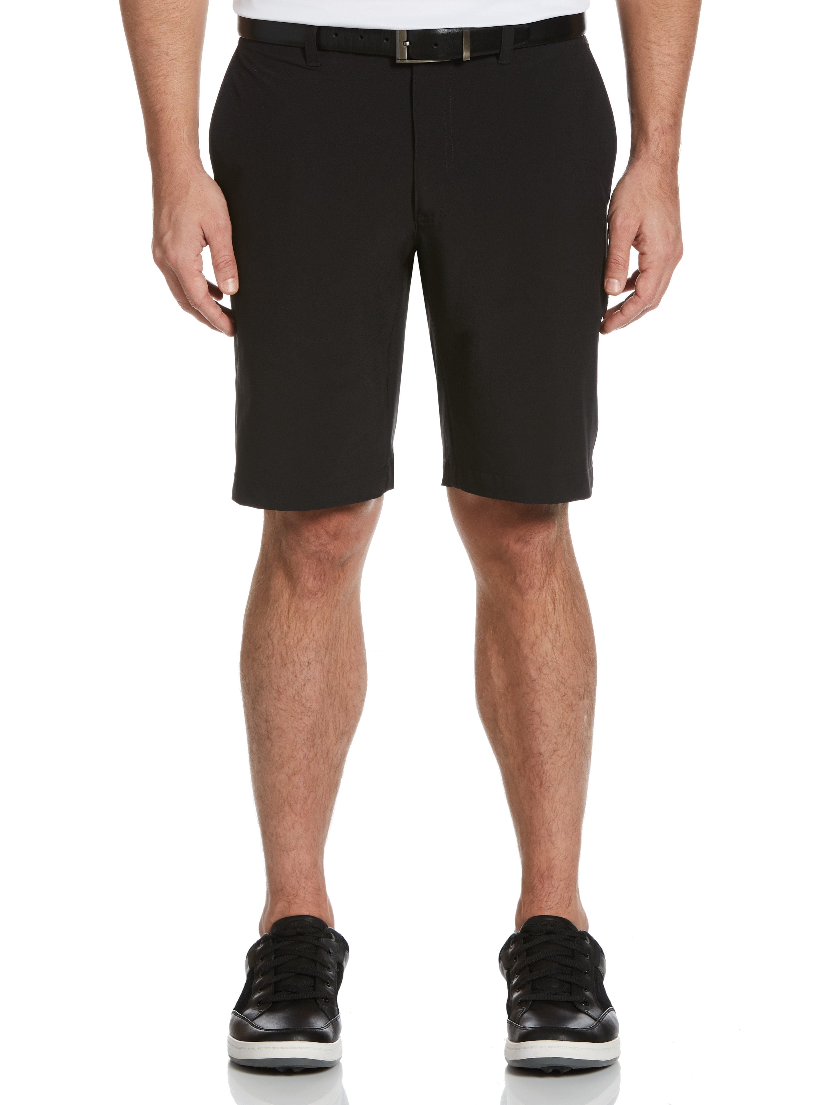 Callaway Apparel Mens Lightweight Stretch Tech Shorts w/ Active Waistband, Size 44, Black, Polyester/Elastane | Golf Apparel Shop