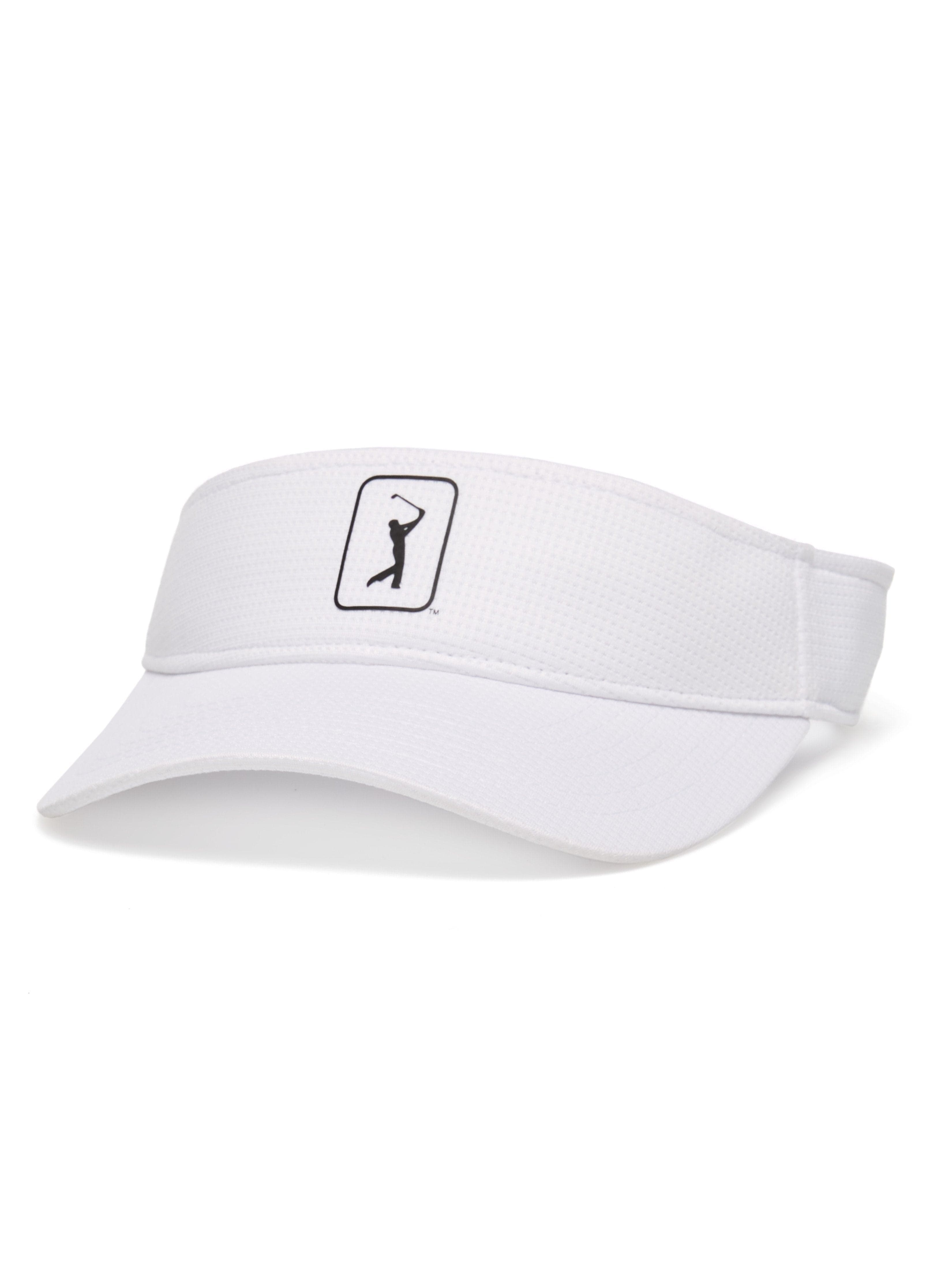 PGA TOUR Apparel AirFlux™ Mesh Visor, White, Polyester/Polyurethane | Golf Apparel Shop