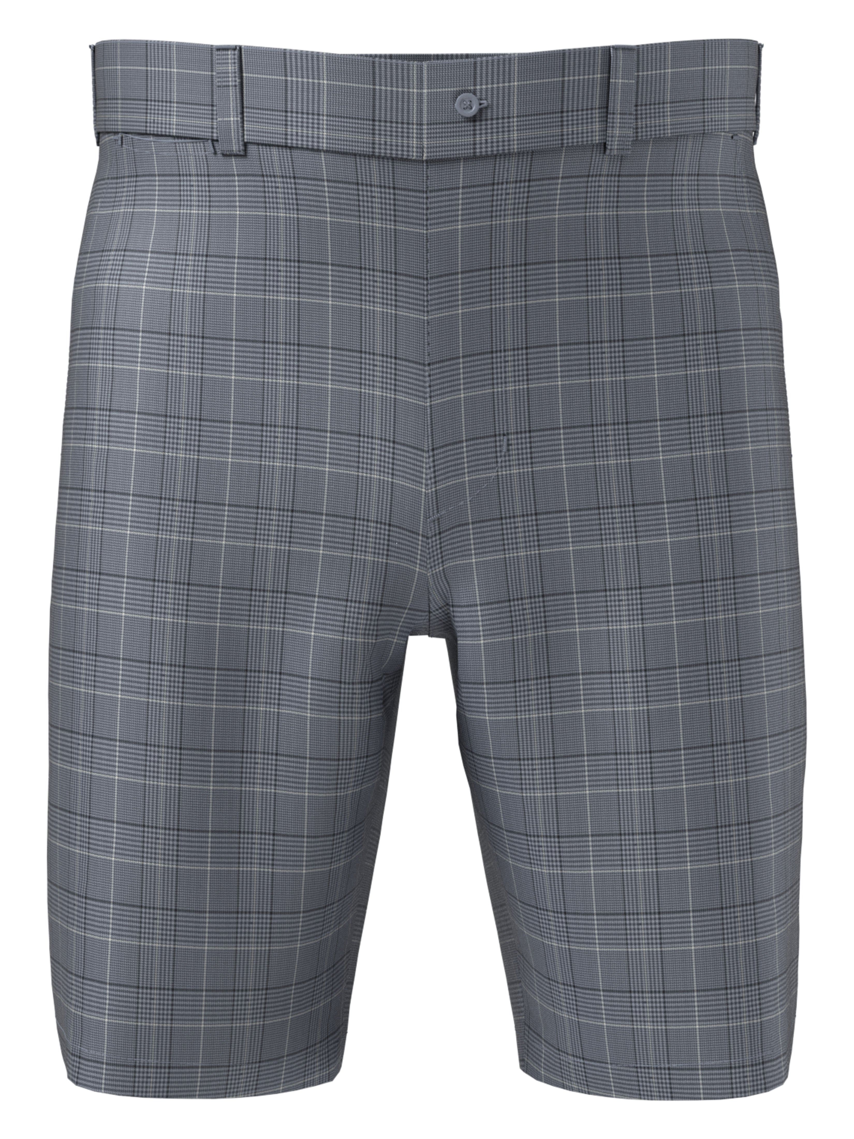 PGA TOUR Apparel Boys 7" Flat Front Plaid Print Golf Shorts, Size XL, Tradewinds Gray, Polyester/Elastane | Golf Apparel Shop
