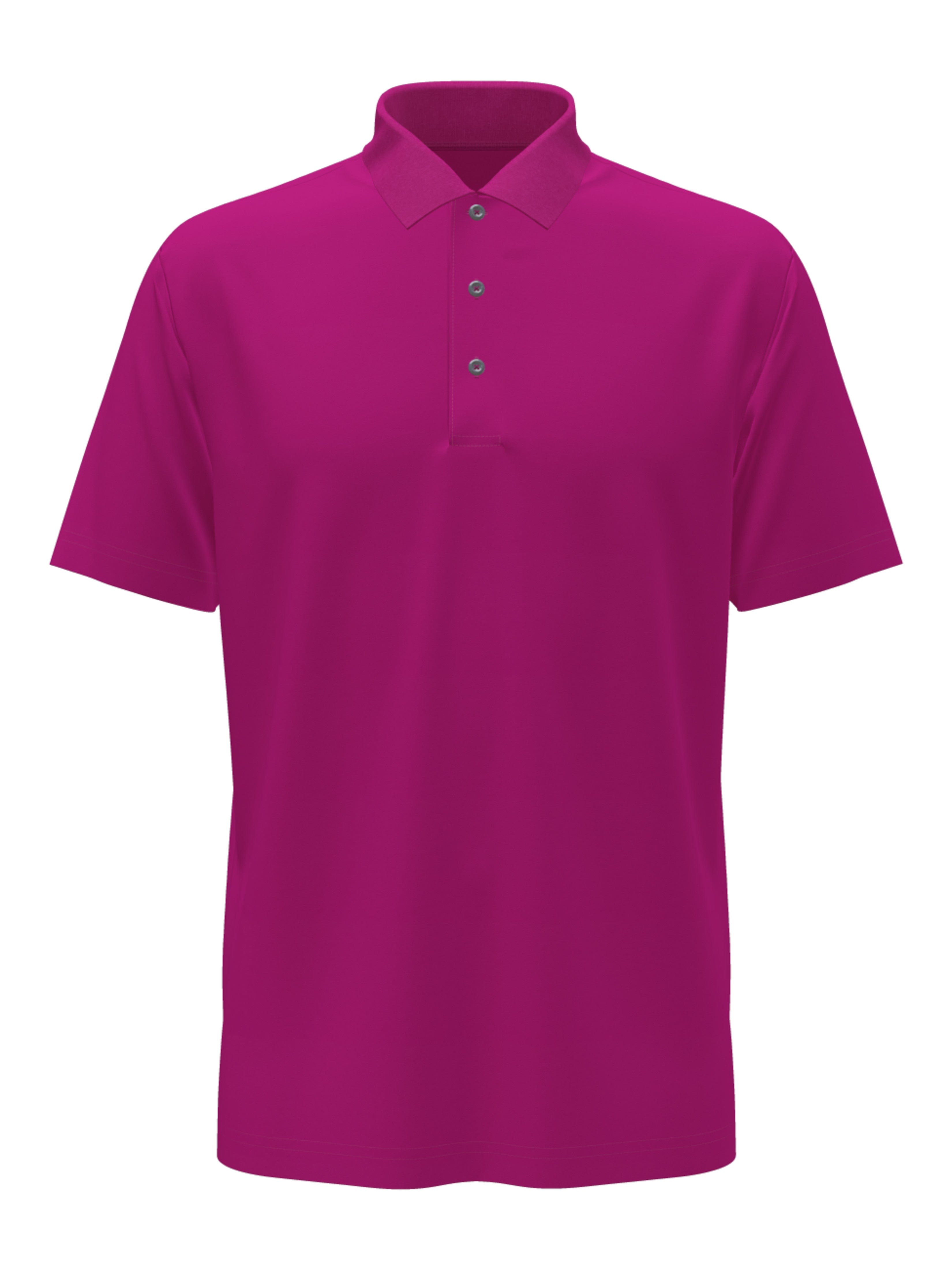 PGA TOUR Apparel Boys AirFlux™ Solid Mesh Golf Polo Shirt, Size Large, Rose Violet Pink, 100% Polyester | Golf Apparel Shop