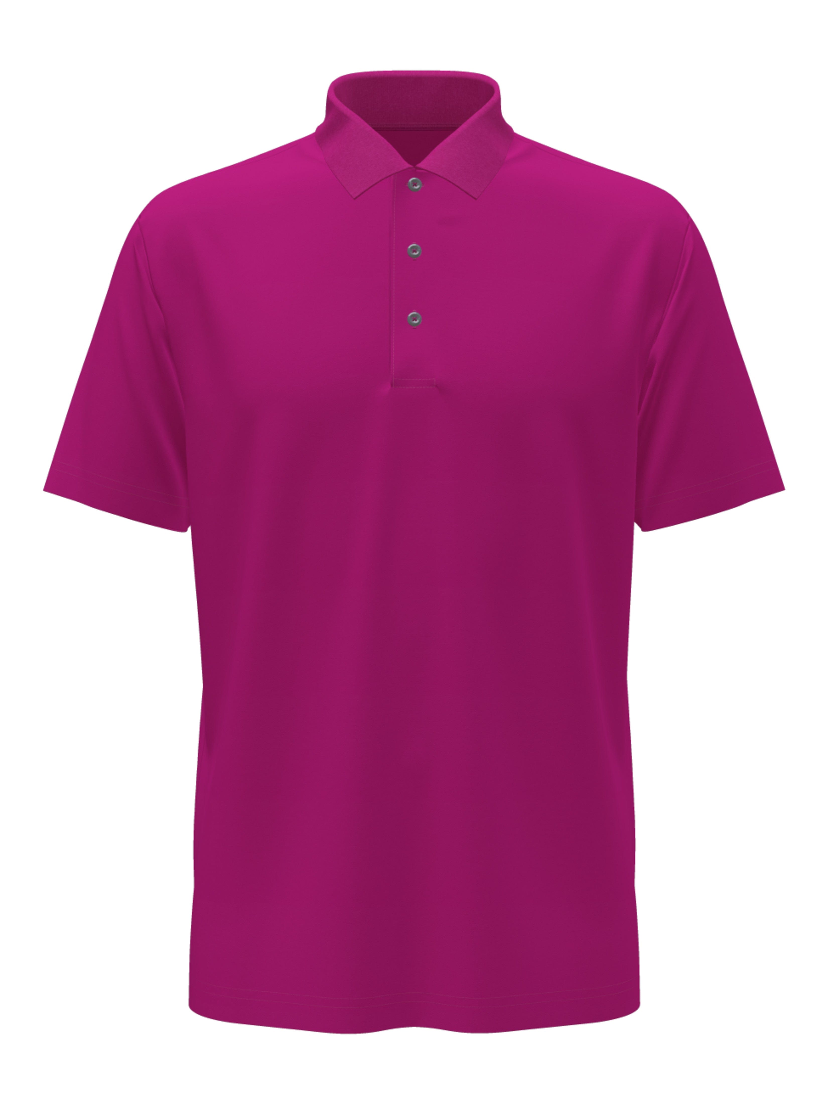 PGA TOUR Apparel Boys AirFlux™ Solid Mesh Golf Polo Shirt, Size Medium, Rose Violet Pink, 100% Polyester | Golf Apparel Shop