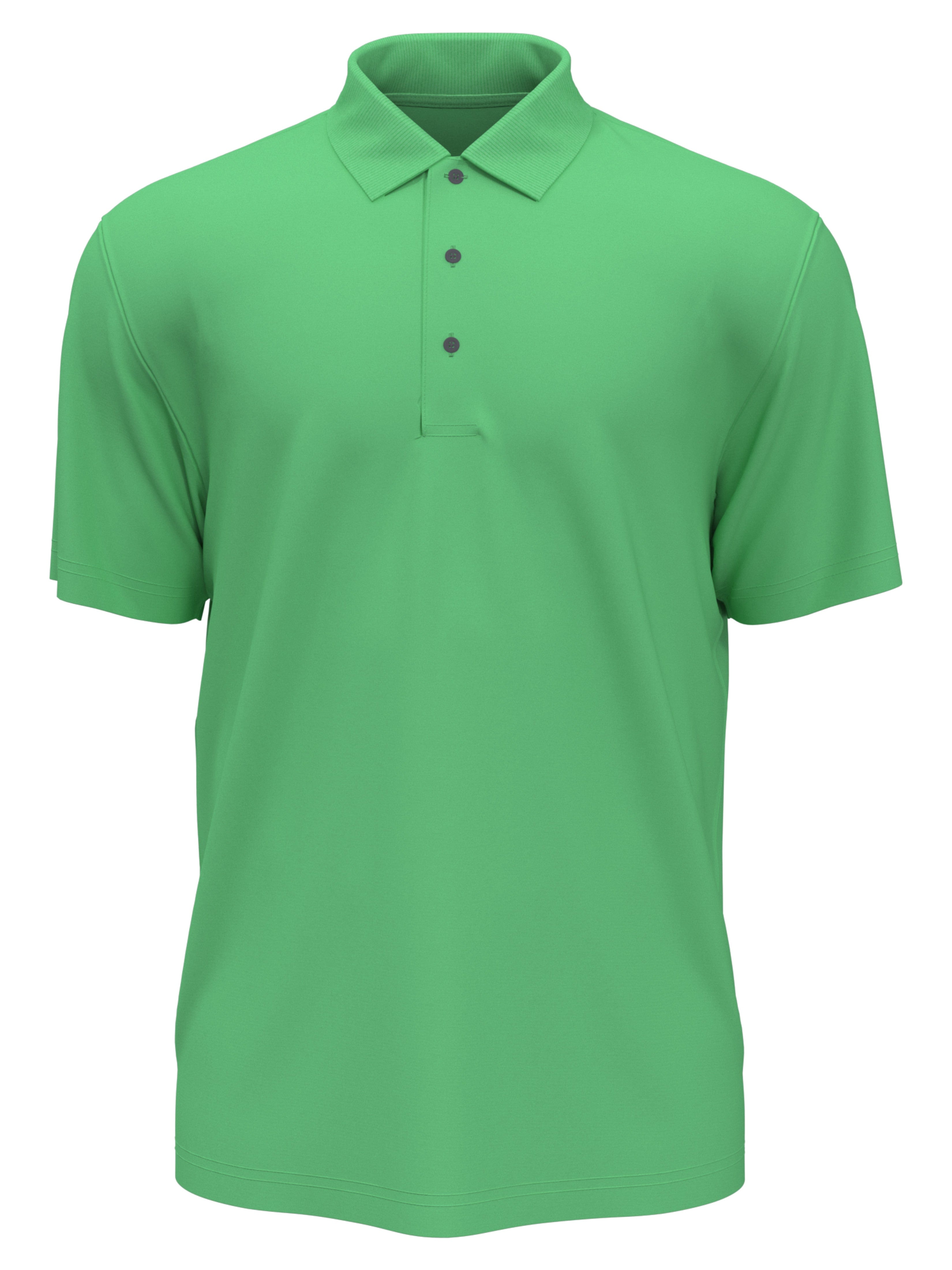 PGA TOUR Apparel Boys AirFlux™ Solid Mesh Golf Polo Shirt, Size Small, Spring Bouquet Green, 100% Polyester | Golf Apparel Shop