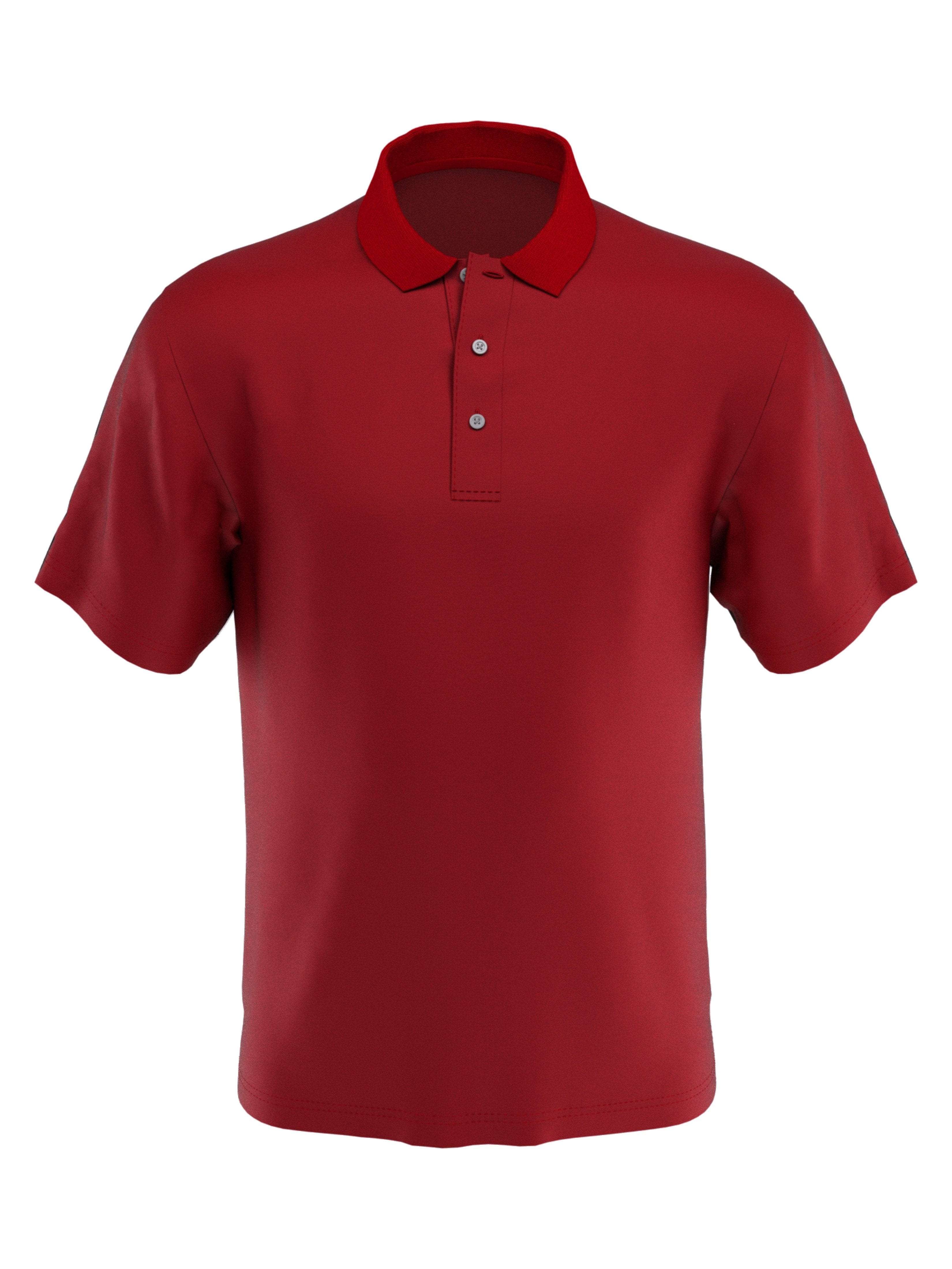 PGA TOUR Apparel Boys Short Sleeve AirFlux™ Polo Shirt, Size Large, Chili Pepper Red, 100% Polyester | Golf Apparel Shop