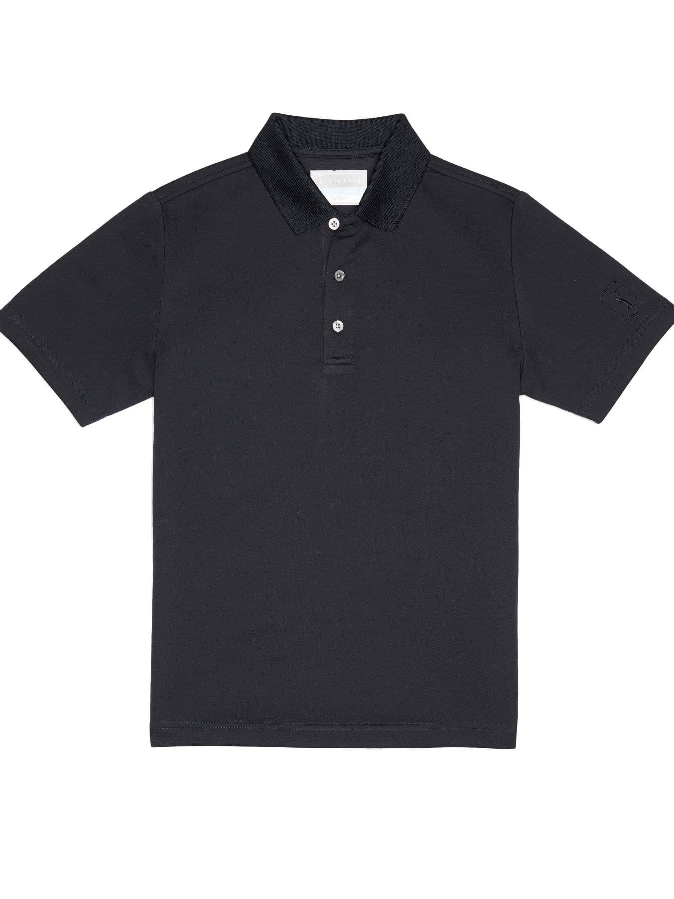 PGA TOUR Apparel Boys Short Sleeve AirFlux™ Polo Shirt, Size XL, True Navy Blue, 100% Polyester | Golf Apparel Shop
