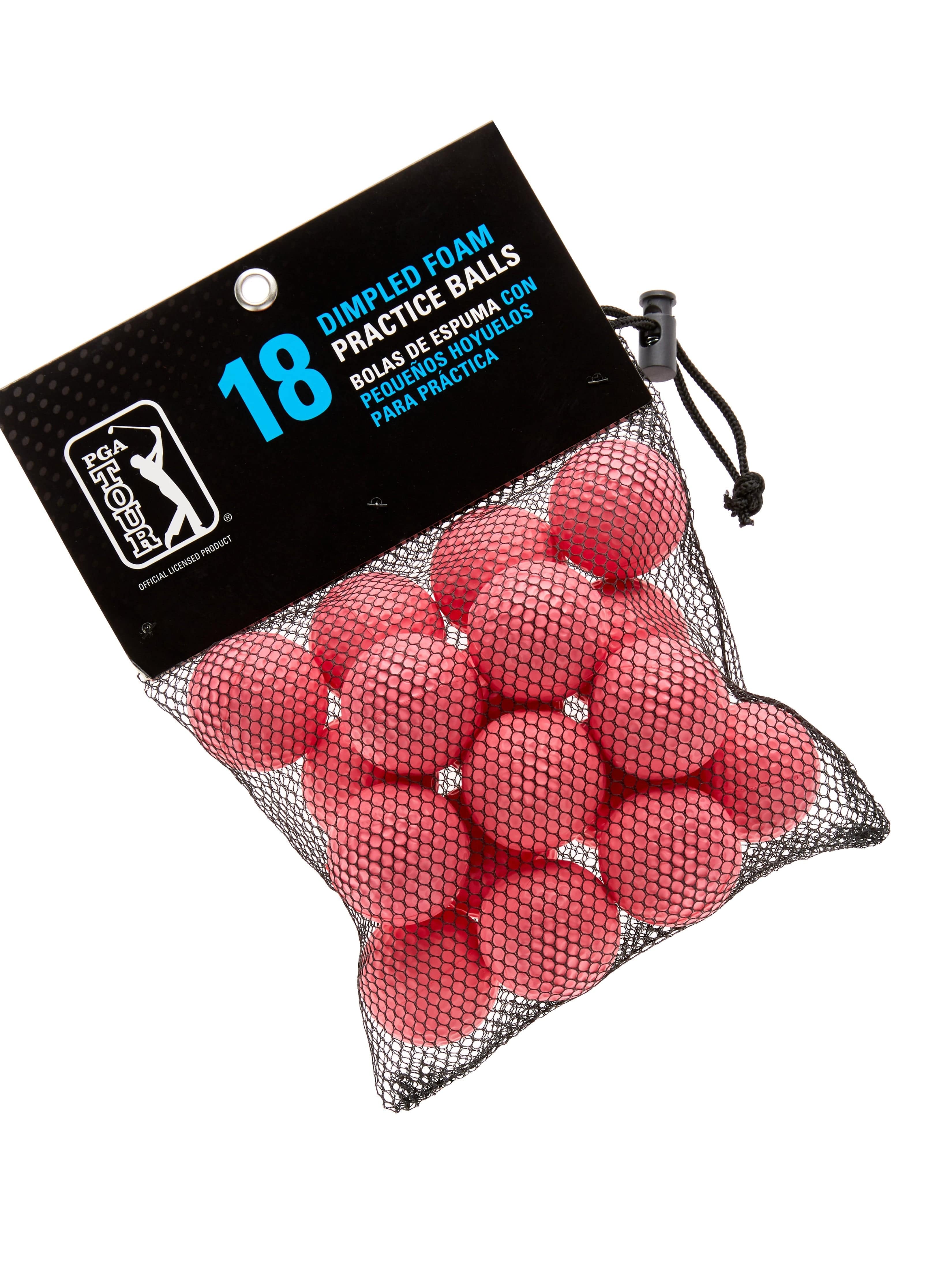 PGA TOUR Apparel Foam Practice Golf Balls, Pink Carnation | Golf Apparel Shop