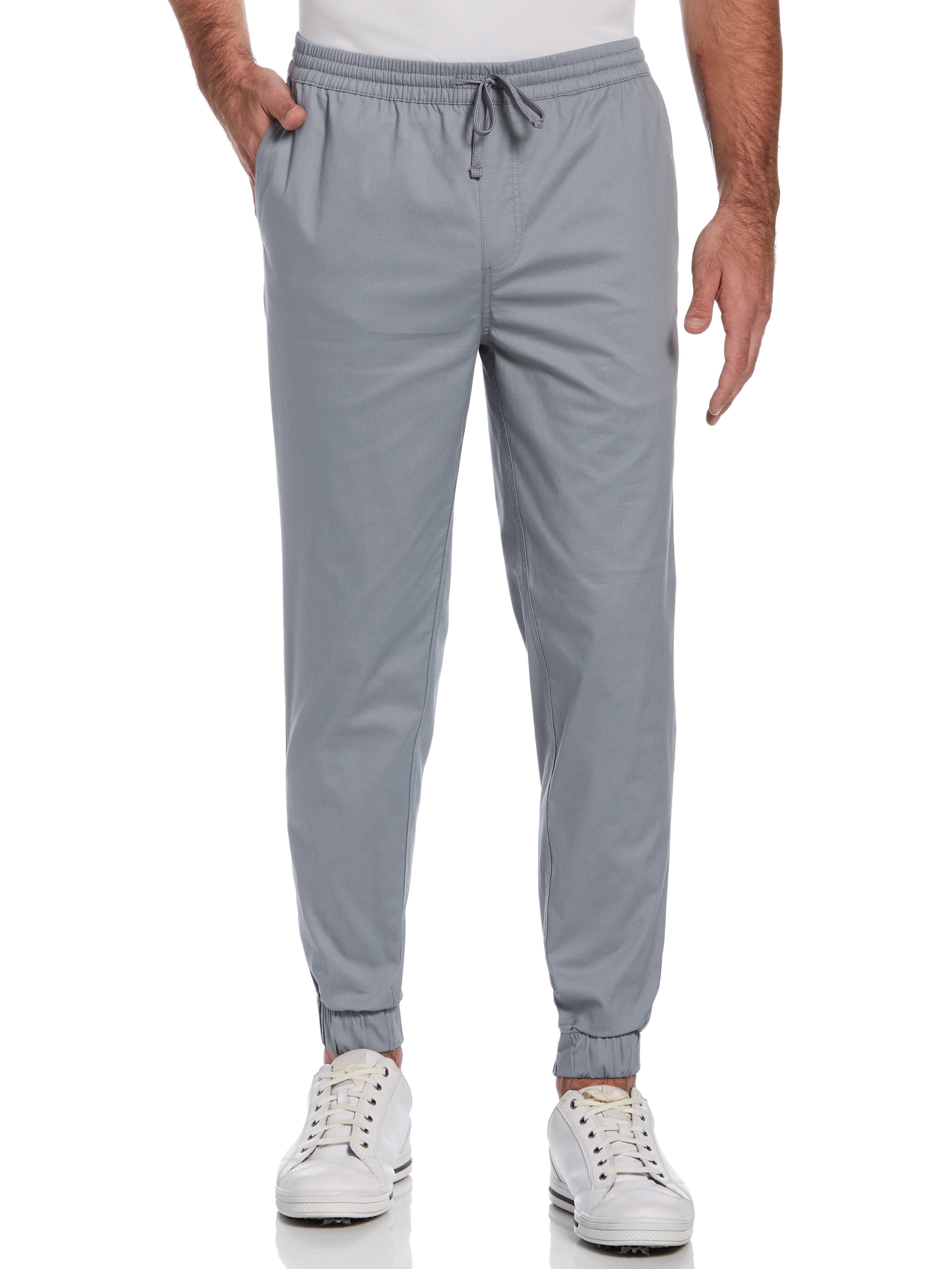 PGA TOUR Apparel Mens Eco Dobby Golf Pants, Size Large, Tradewinds Gray, Cotton/Nylon/Elastane | Golf Apparel Shop