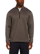 PGA TOUR Apparel Men's Mixed Texture Fleece 1/4 Zip Golf Jacket