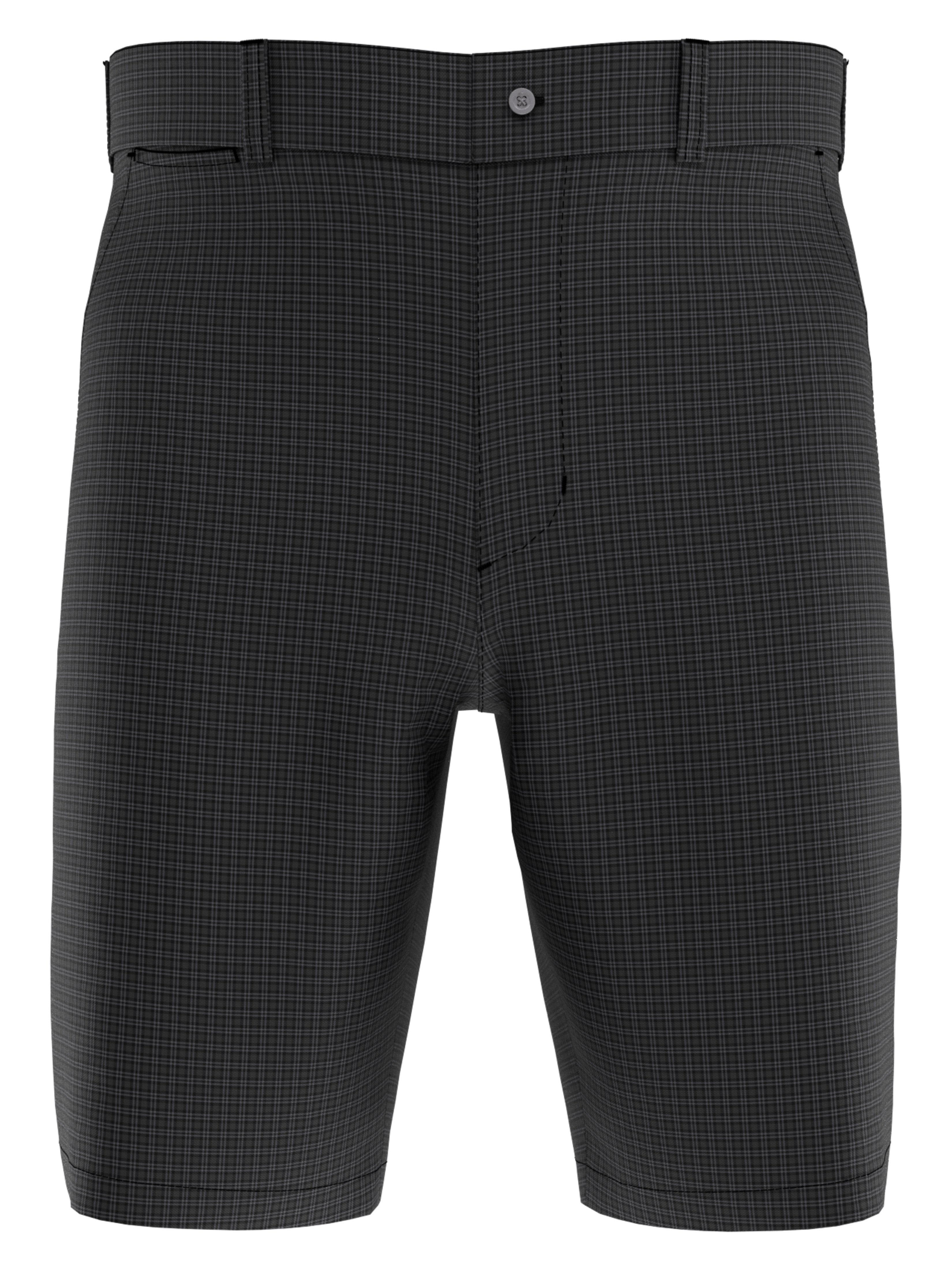 PGA TOUR Apparel Mens Printed Mini Plaid Shorts, Size 42, Black, Polyester/Elastane | Golf Apparel Shop