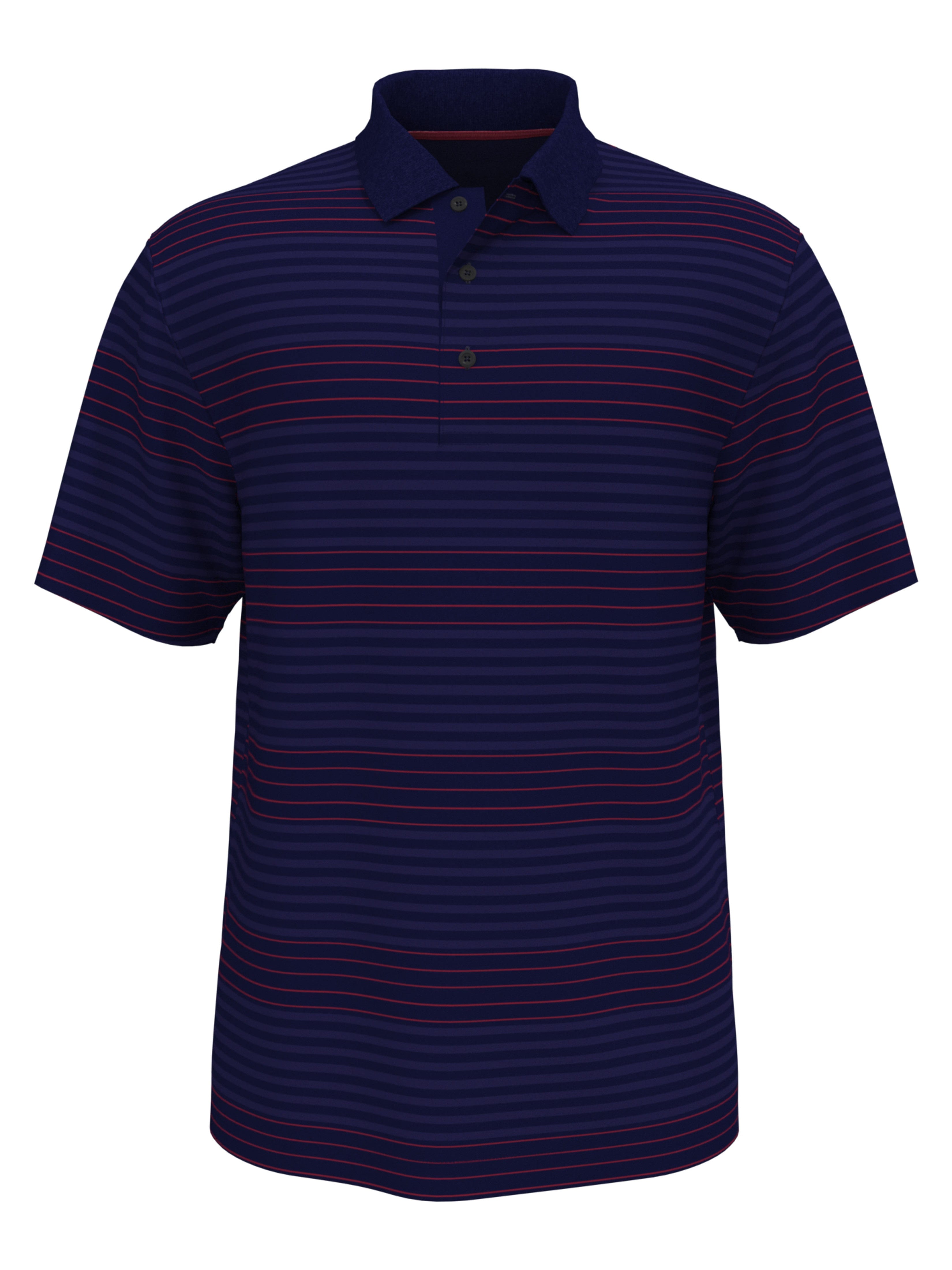 Jack Nicklaus Mens Shadow Energy Stripe Polo Shirt, Size Small, Classic Navy Blue, 100% Polyester | Golf Apparel Shop