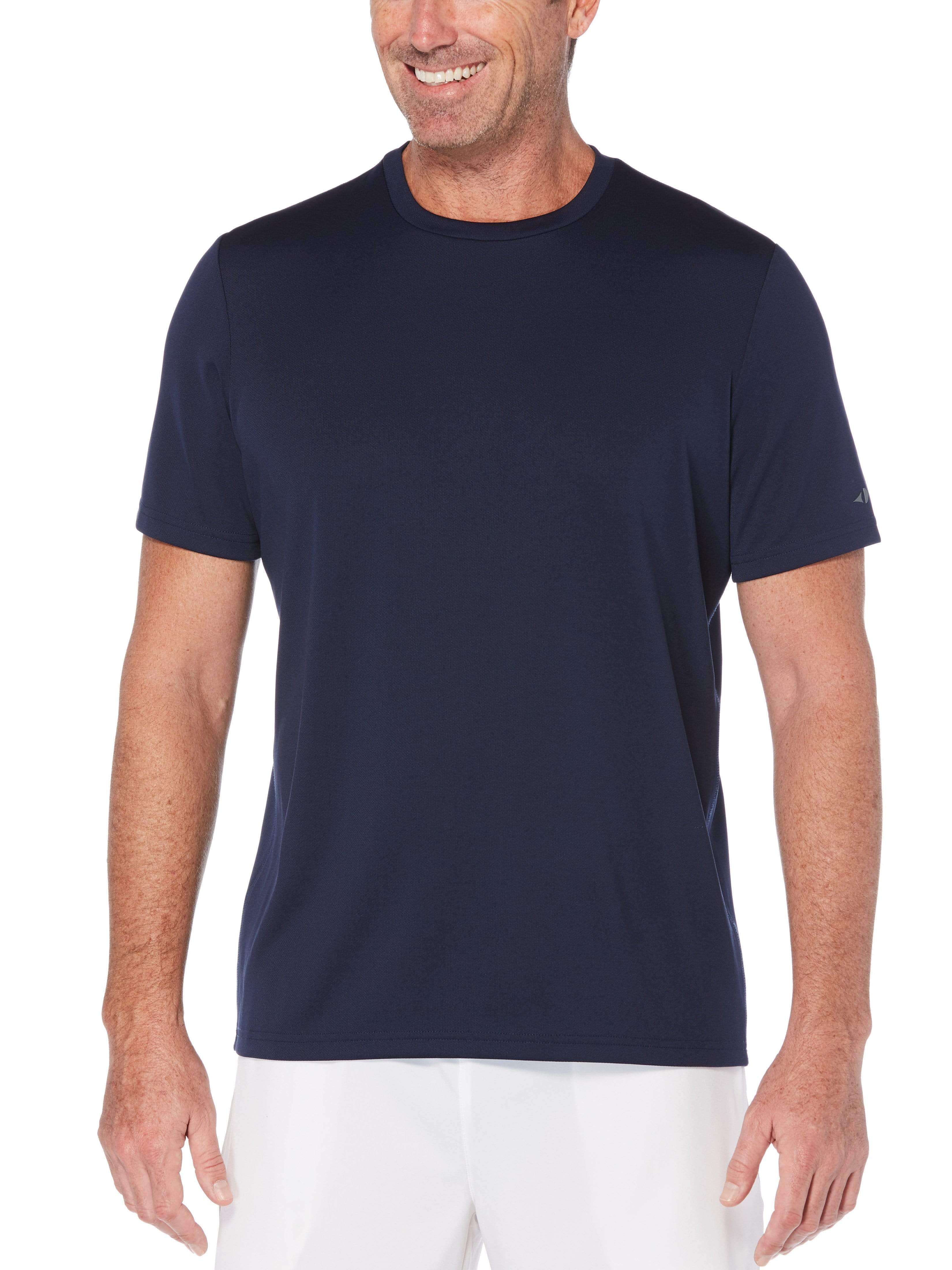 Grand Slam Mens Solid T-Shirt, Size 2XL, Navy Blue, Polyester/Spandex | Golf Apparel Shop