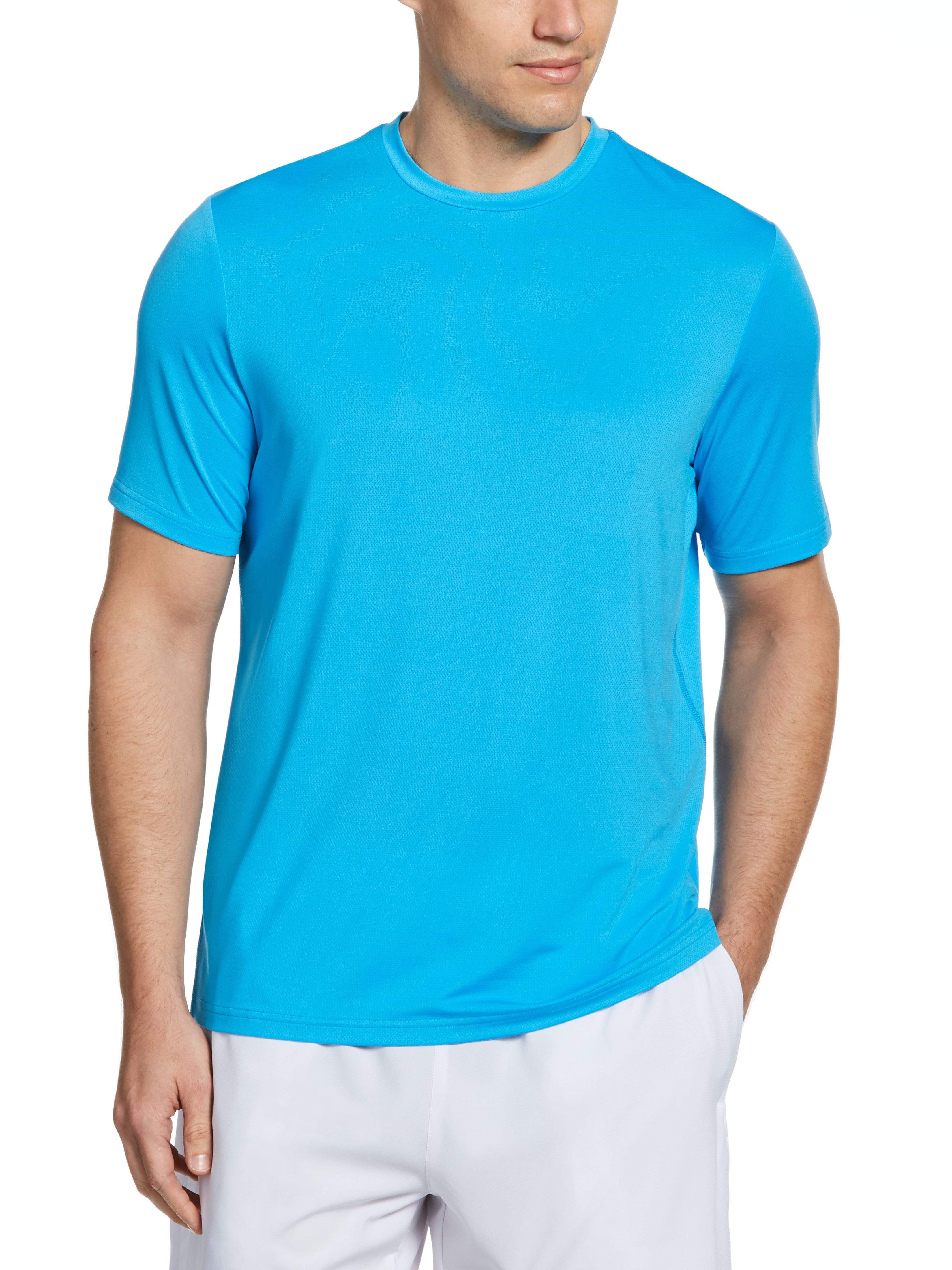 Grand Slam Mens Solid T-Shirt, Size XL, Spring Break Blue, Polyester/Spandex | Golf Apparel Shop