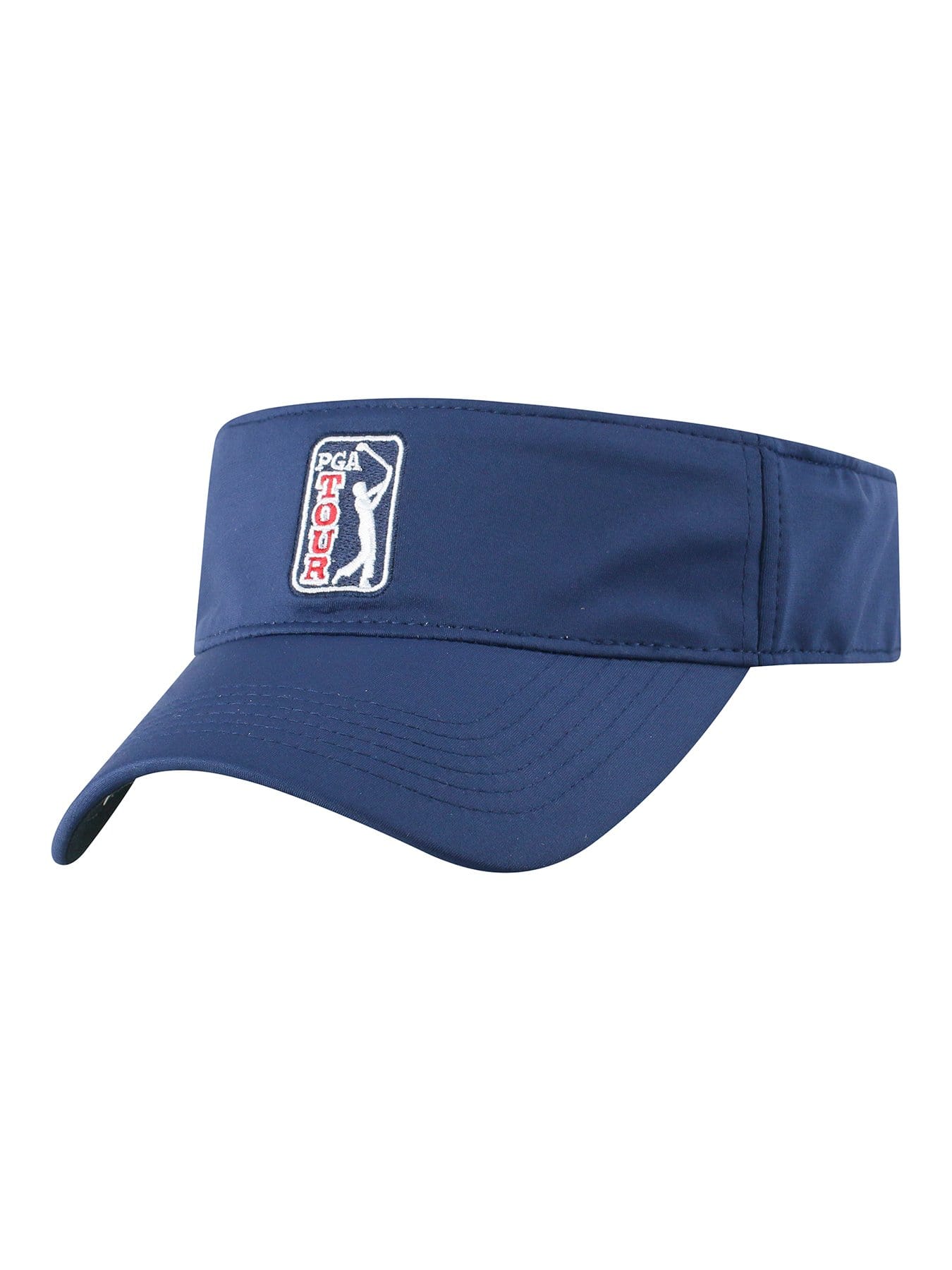 PGA TOUR Apparel Official Logo Tall Adjustable Visor, Navy Blue | Golf Apparel Shop