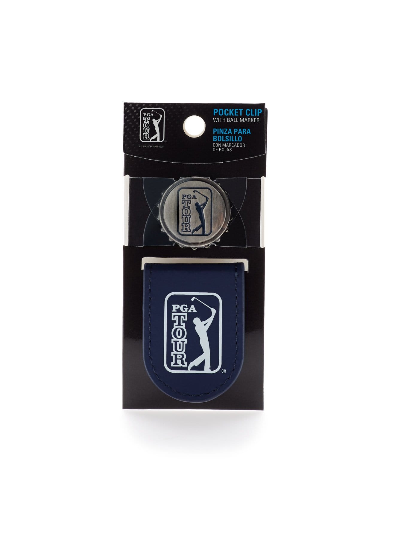 PGA TOUR Apparel Pocket Clip Marker, Navy Blue | Golf Apparel Shop