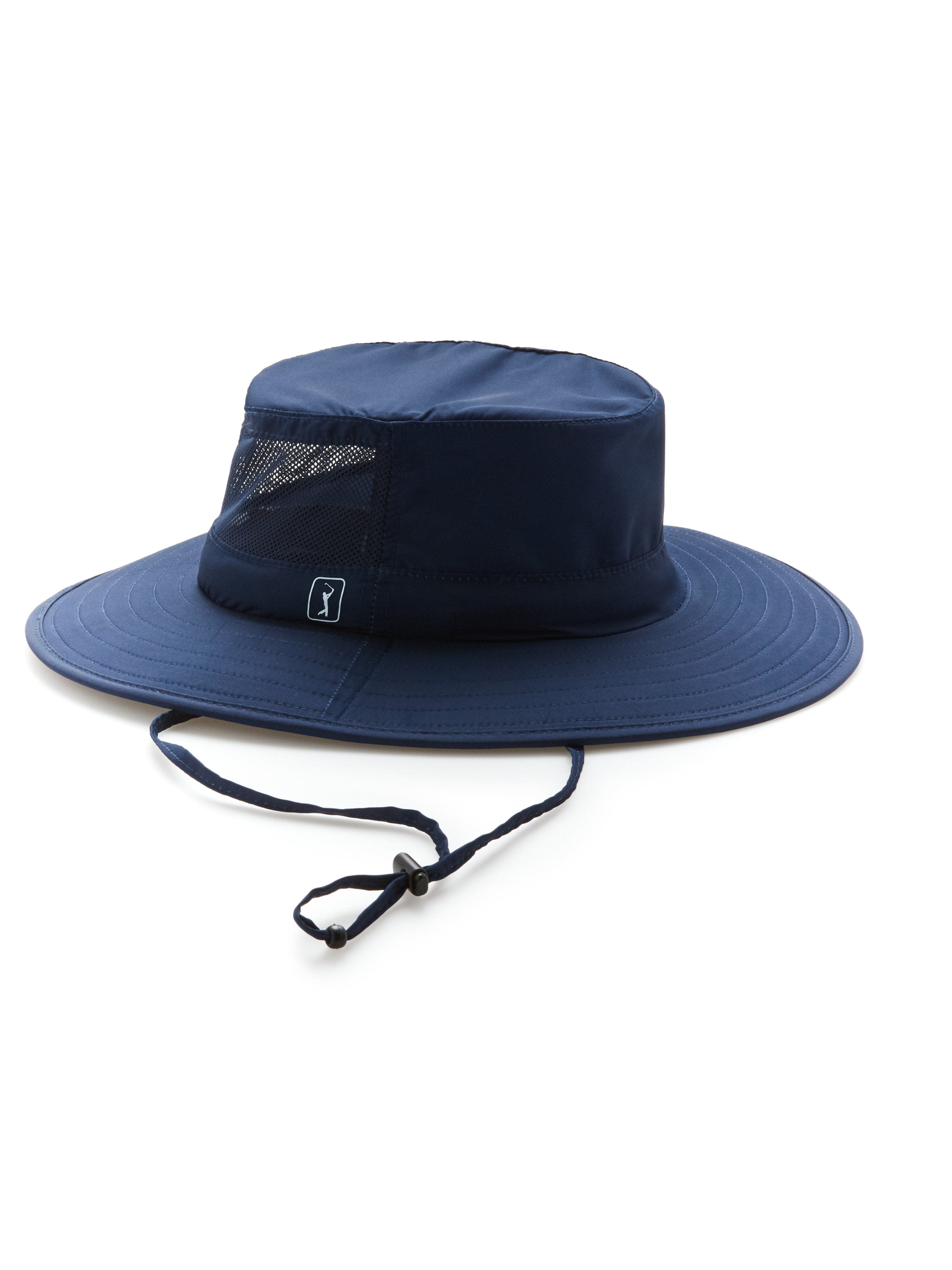 PGA TOUR Apparel Solar Boonie Hat, Navy Blue, 100% Polyester | Golf Apparel Shop