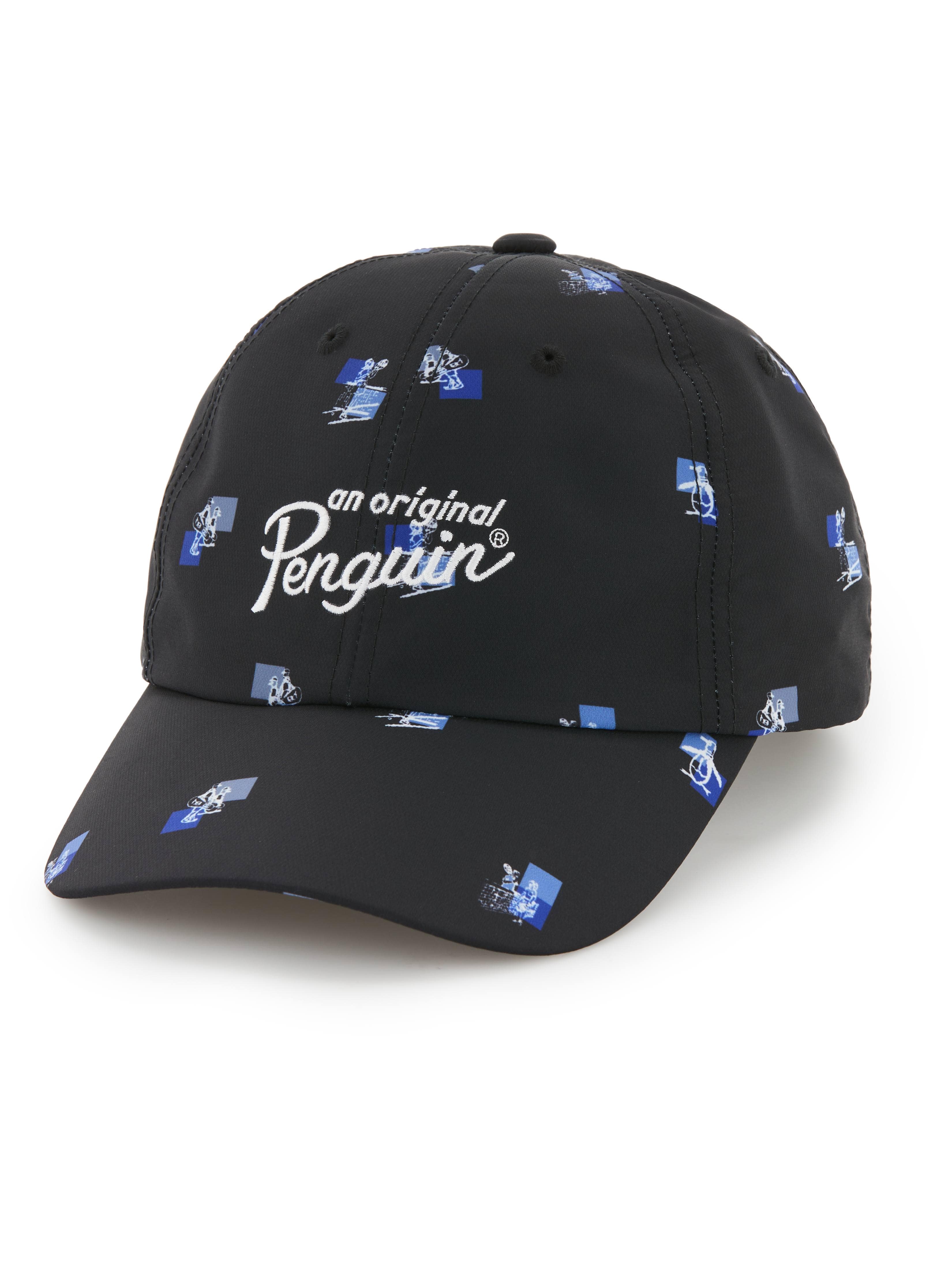 Original Penguin Tennis Club Hat, Black, 100% Polyester | Golf Apparel Shop