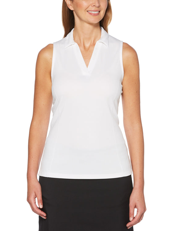 PGA TOUR Apparel Women's AirFlux™ Solid Sleeveless Golf Polo