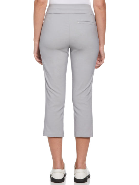 PGA TOUR Women's Tech Capri Golf Pants with Comfort Stretch Waistband (Size  2-18 Plus), Bright White, 2 : : Clothing, Shoes & Accessories
