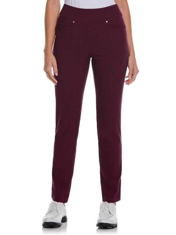 Buy Women Maroon Regular Fit Solid Casual Trousers Online - 812063 | Allen  Solly