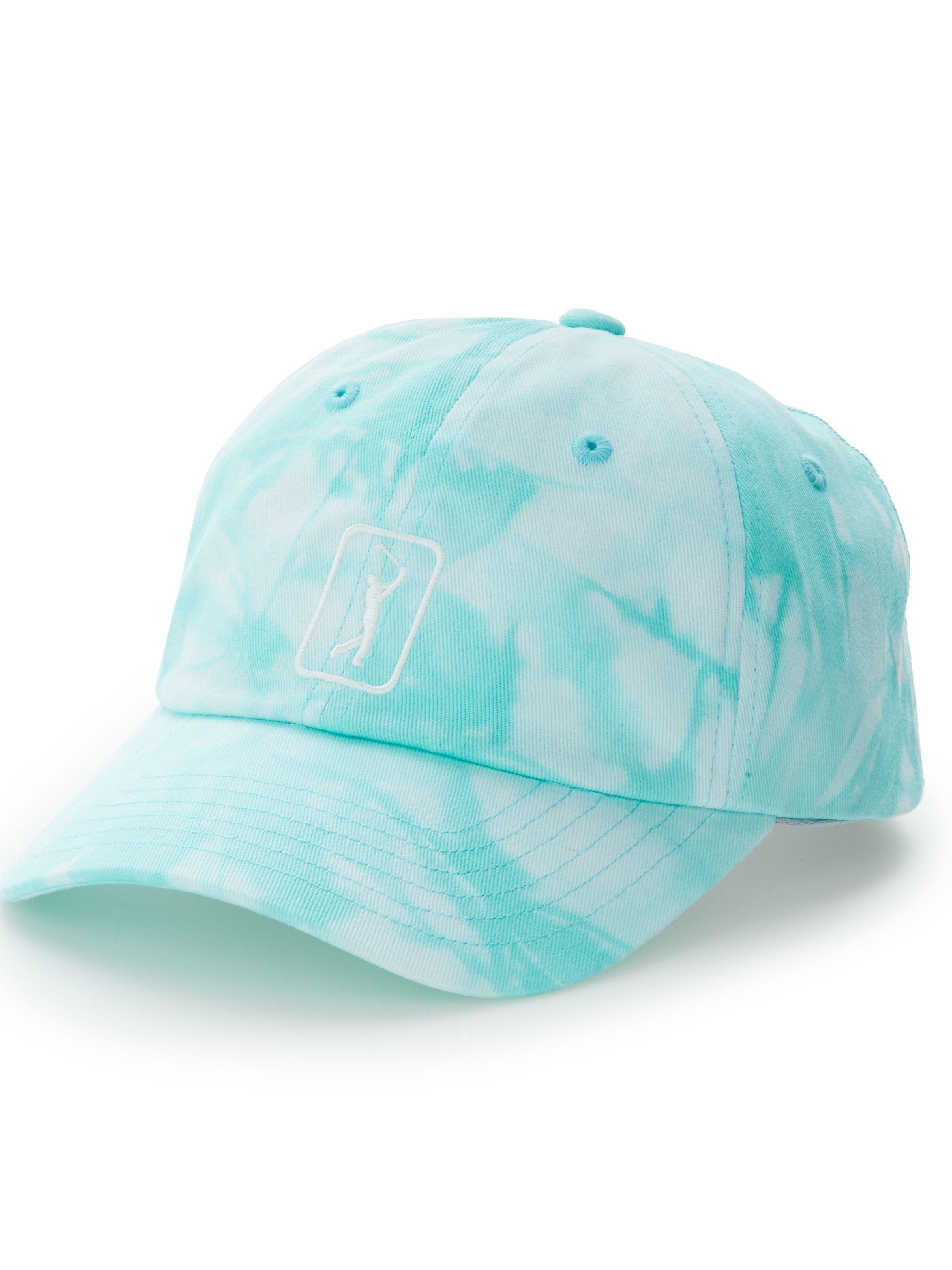 PGA TOUR Apparel Womens Tie-Dye Golf Cap, Polynya Blue, 100% Cotton | Golf Apparel Shop