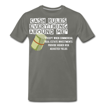 Load image into Gallery viewer, Cash Rules Everything* Tee - asphalt gray
