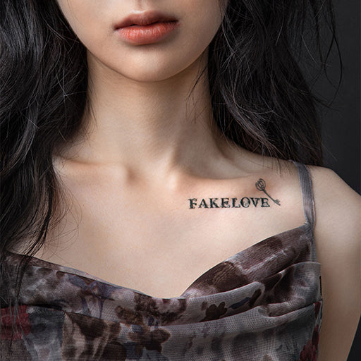 Fake Love BTS tattoo idea  Tatuagens coreanas Ideias de tatuagens Frases  para tatuagem feminina