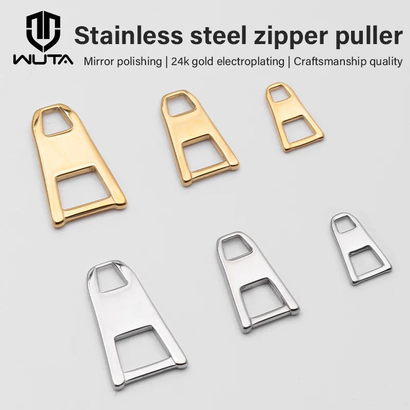 Stainless Steel Trapezoidal Zipper Puller Replacement Zipper Slider Easy Zipper | WUTA